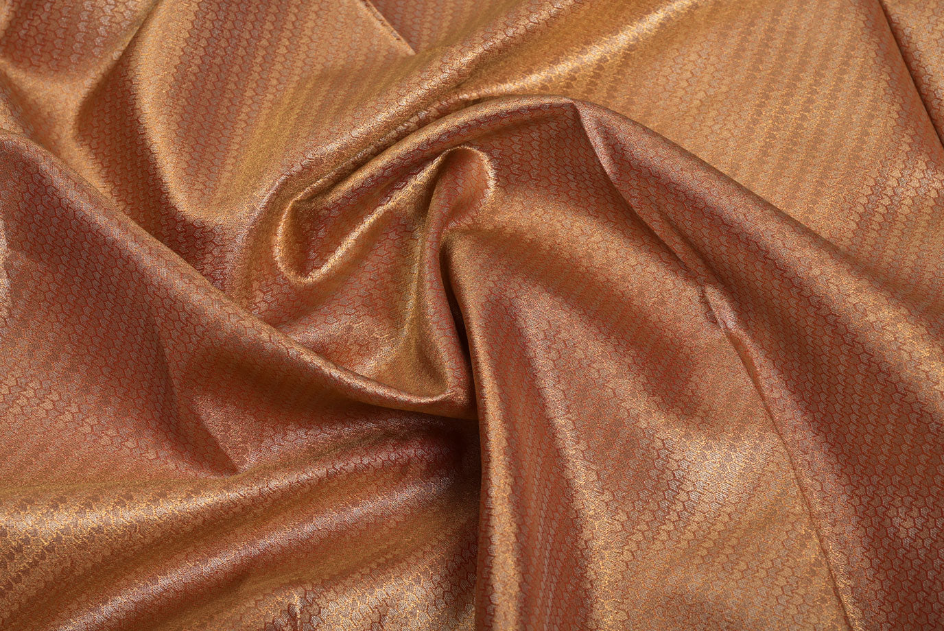 Golden Rani Kanjivaram Silk Saree with Fancy Design and Pink Contrast Aari Work Blouse