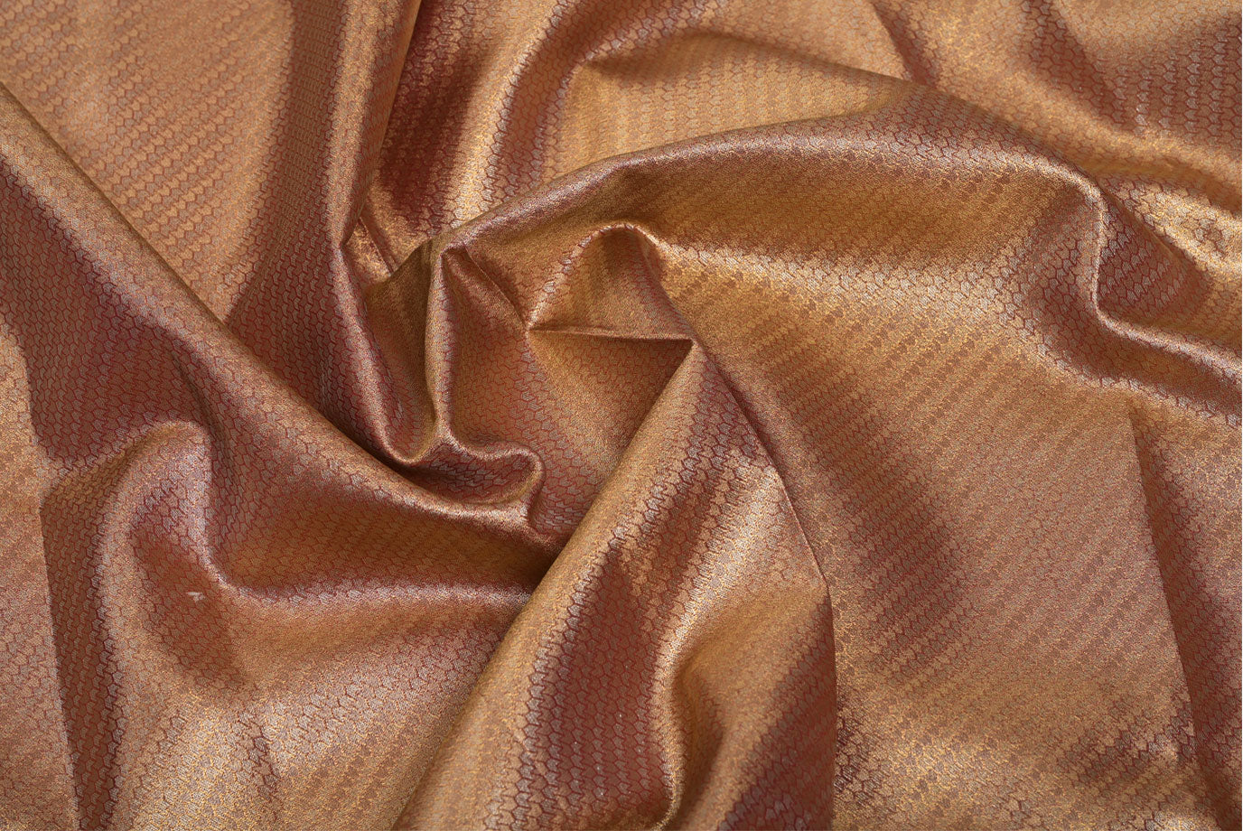 Golden Pink Kanjivaram Silk Saree with Fancy Minakari Border and Pink Contrast Aari Work Blouse