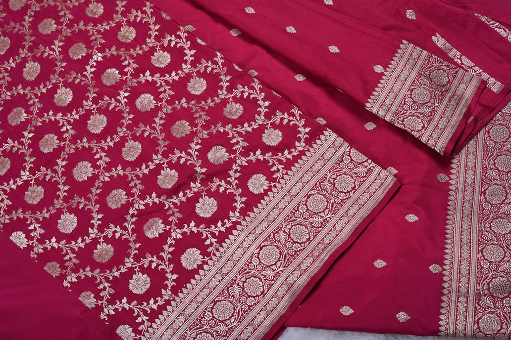 Banarasi Pink Saree