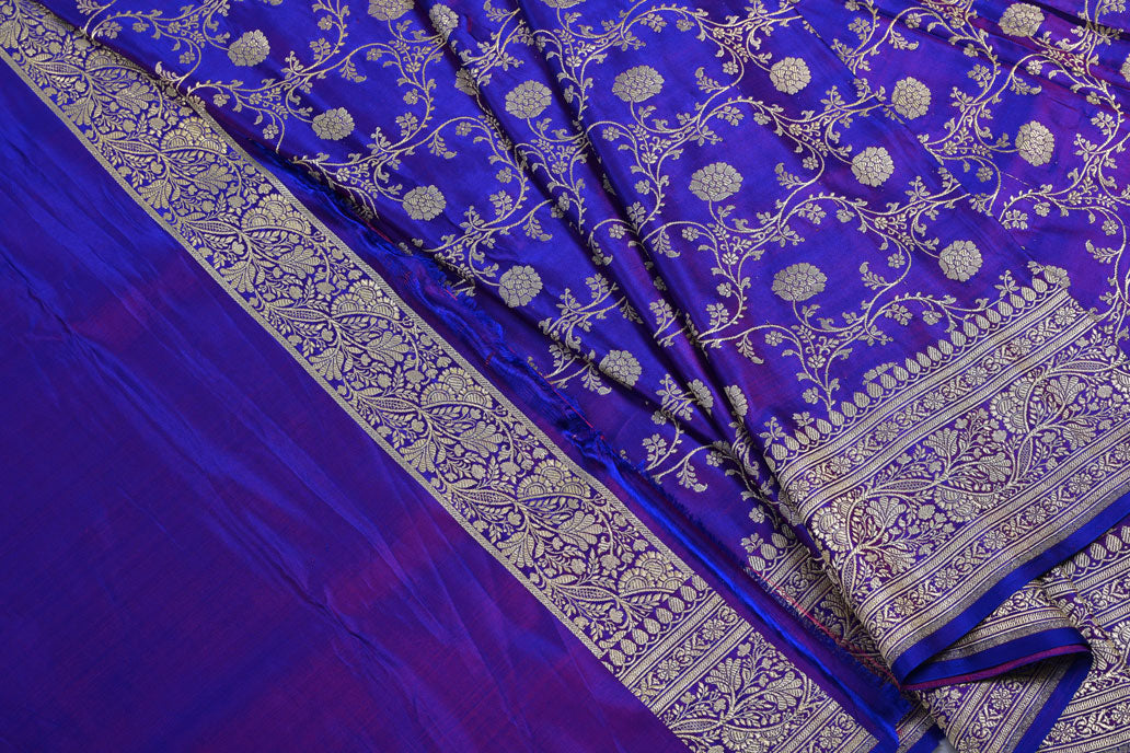 Purple Banarasi Saree