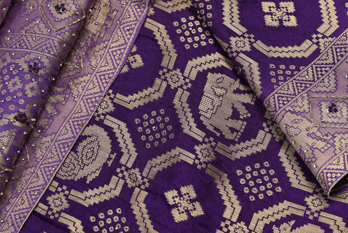 Nevy Blue Dola Silk Saree