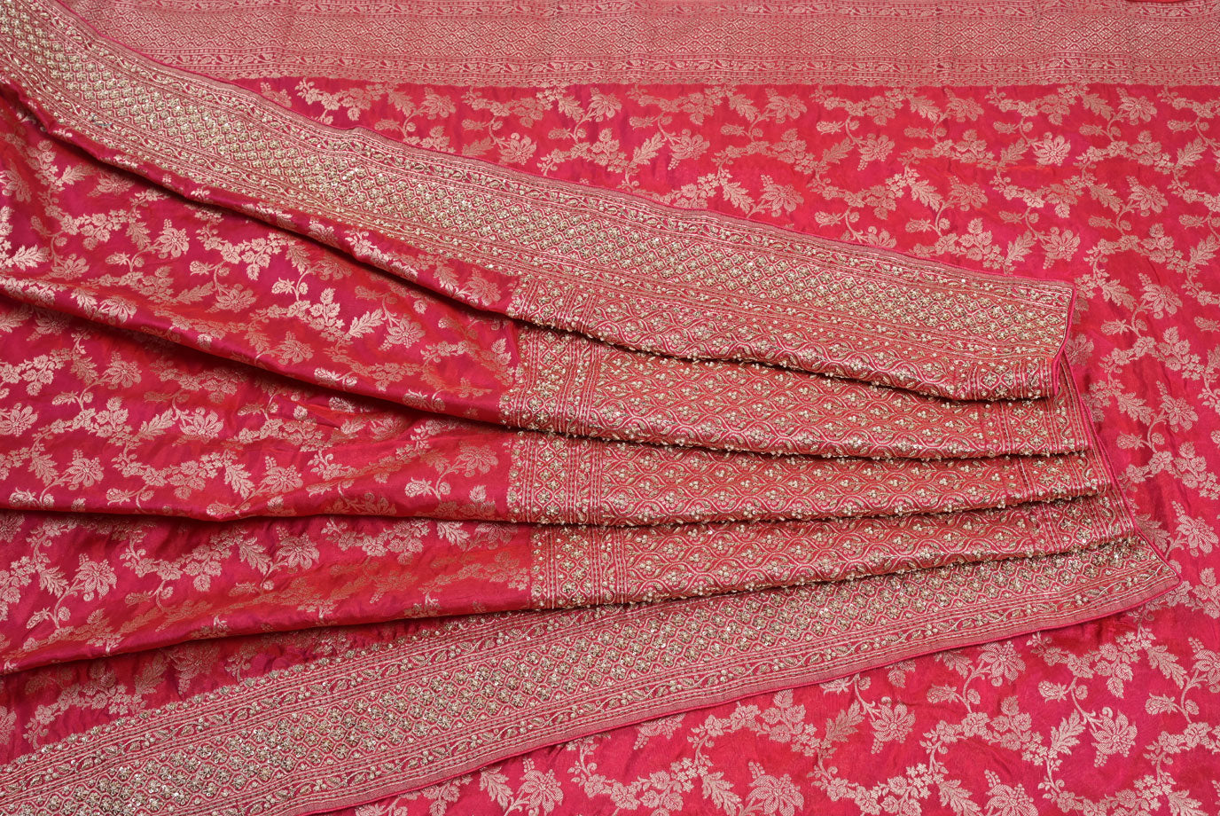 Pink Banarasi Saree