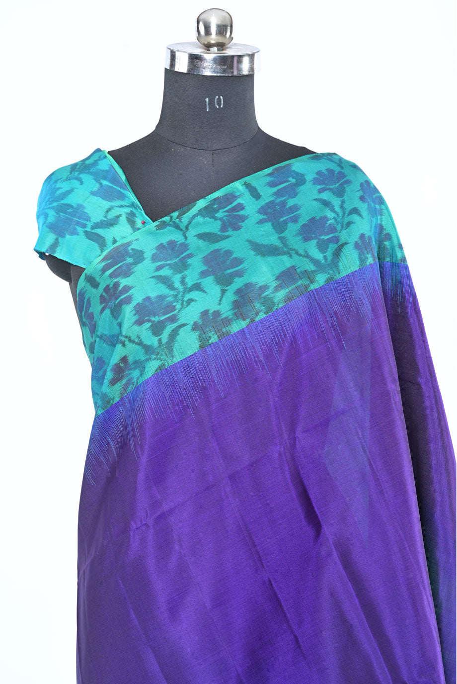 Silk pecock green pure soft silk saree for weddings and festive occasions