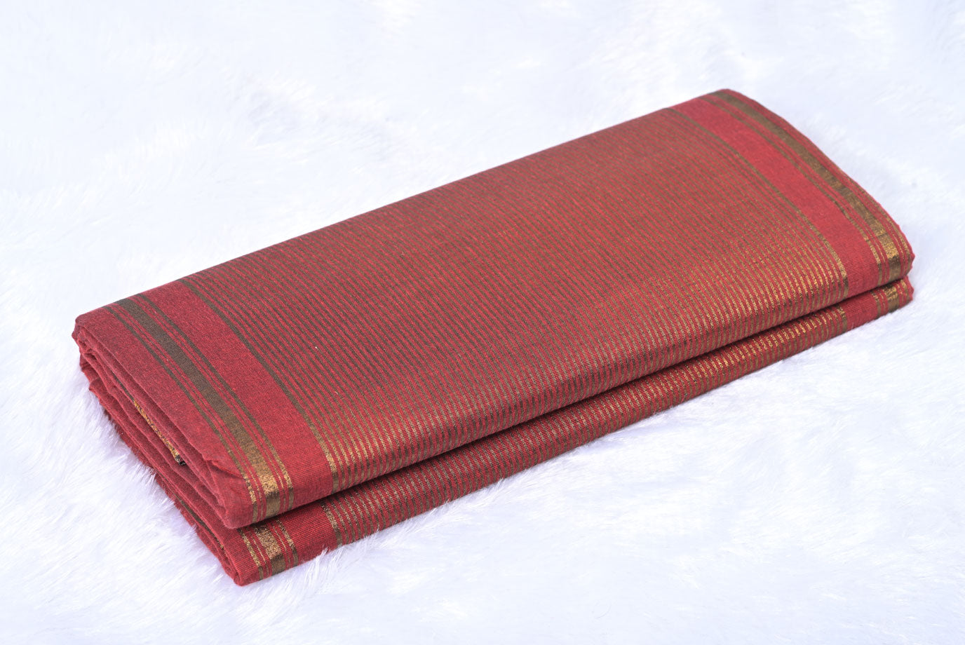 Mangalgiri Pattu Maroon Saree for Wedding