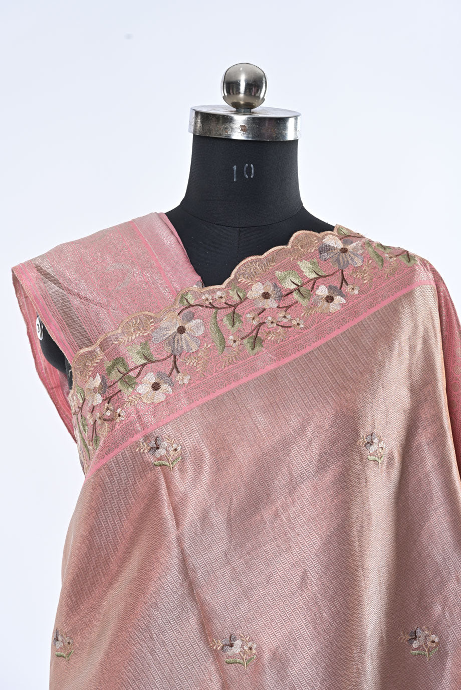 Soft Silk Baby Pink with Golden Saree for Festival