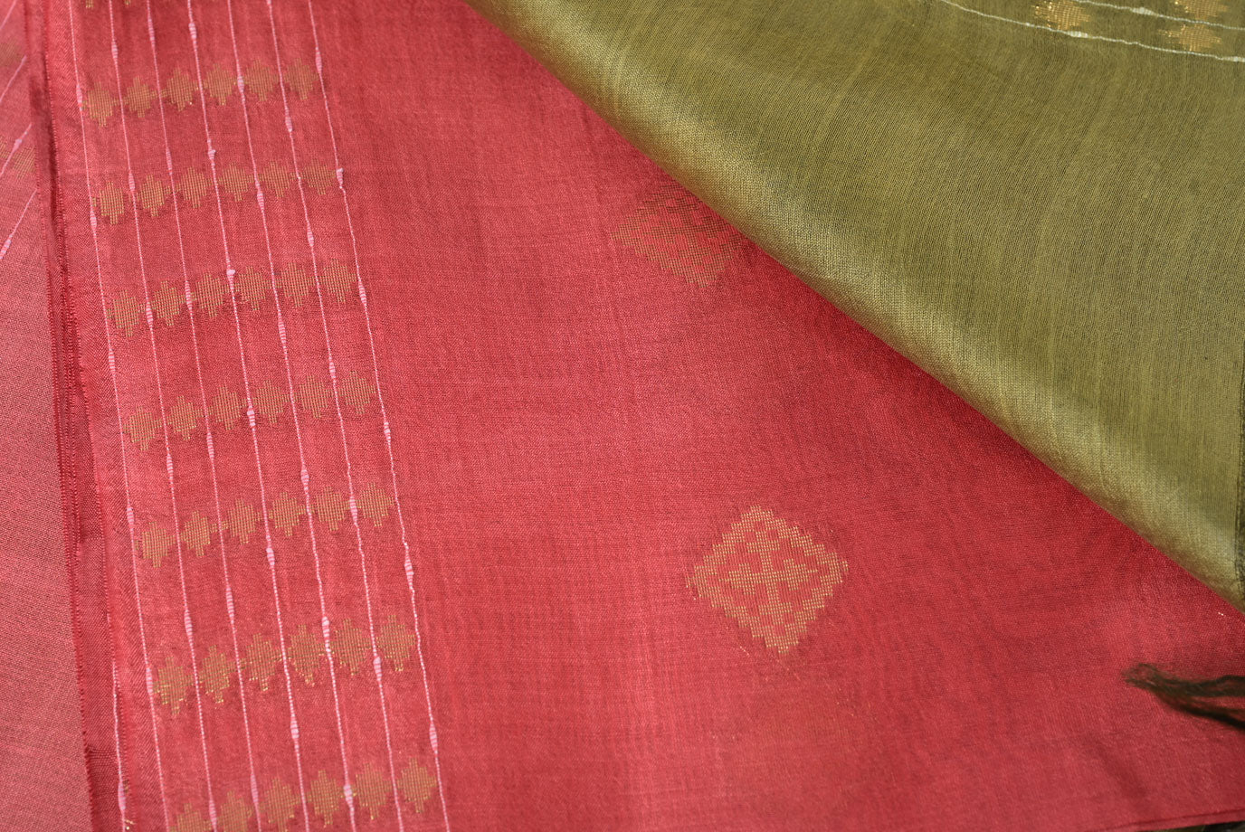 dusty maroon tussar silk saree for weddings and festive occasions