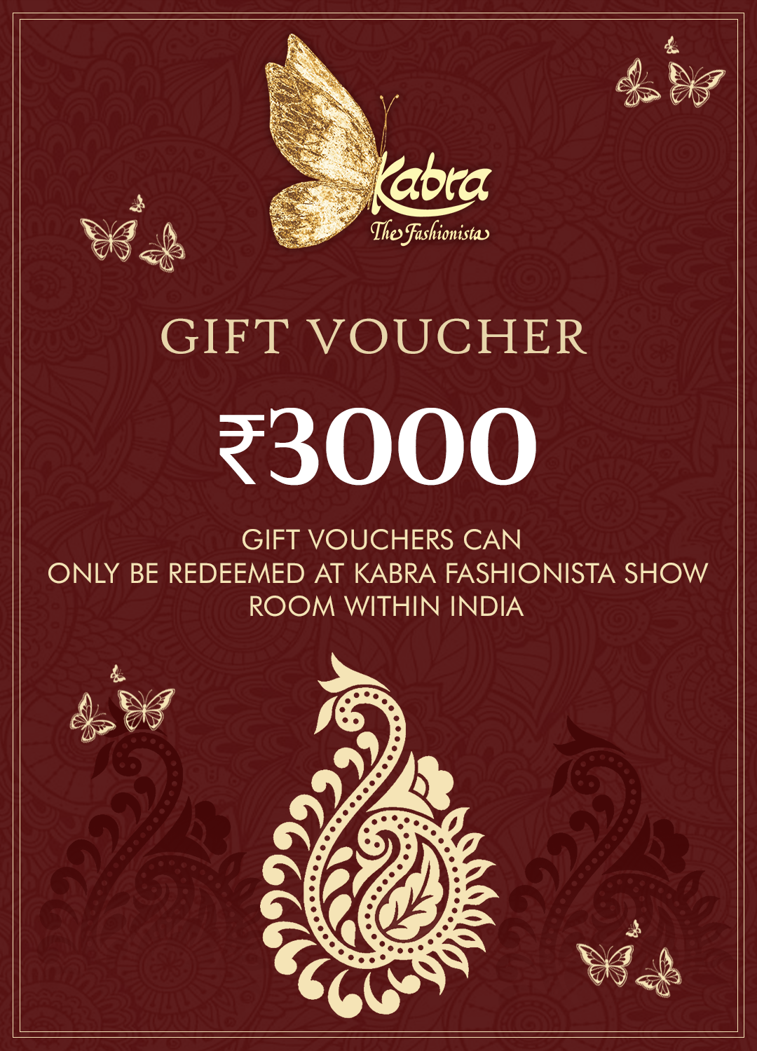 Gift voucher 3000 INR