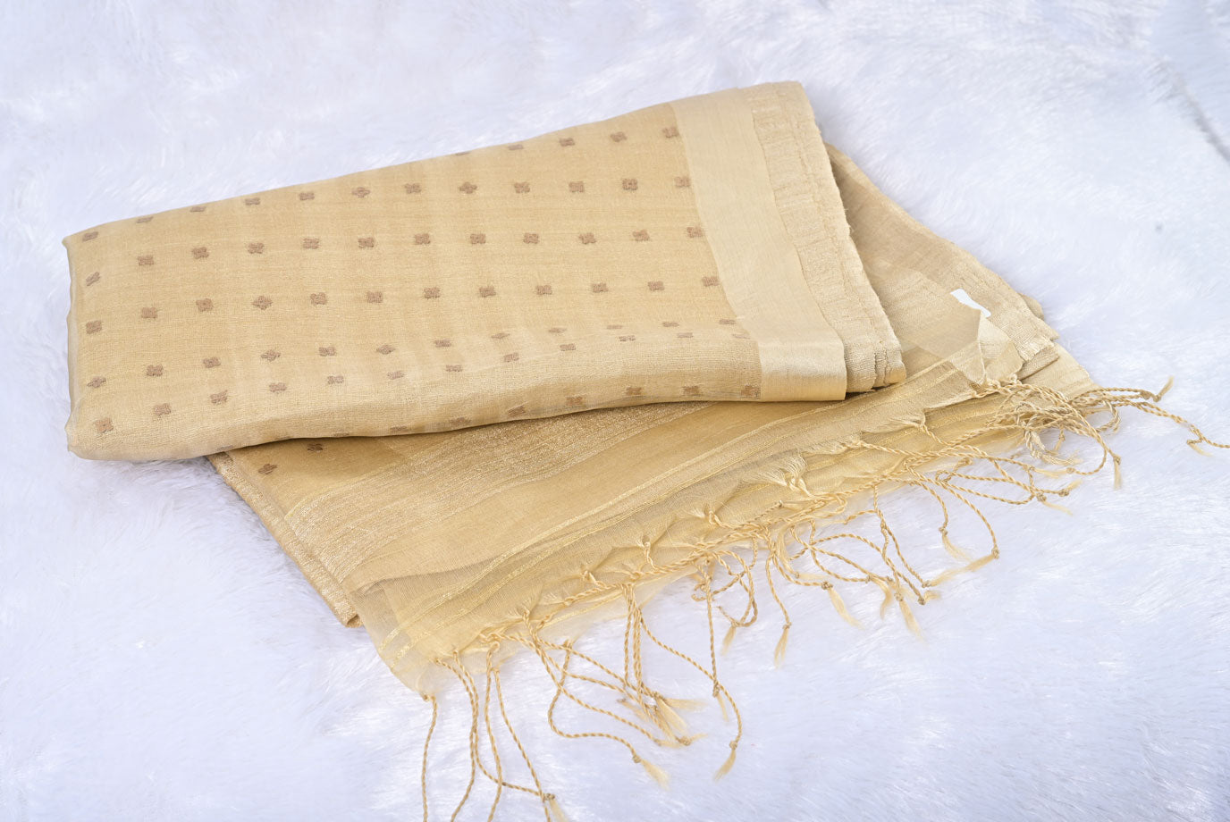 Linen cotton saree