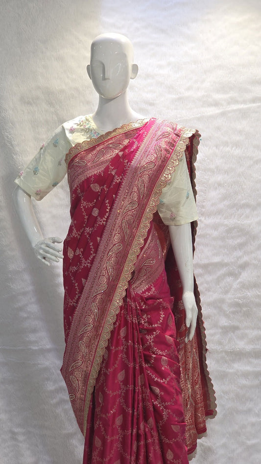 designer banarasi saree online in premium silk fabric