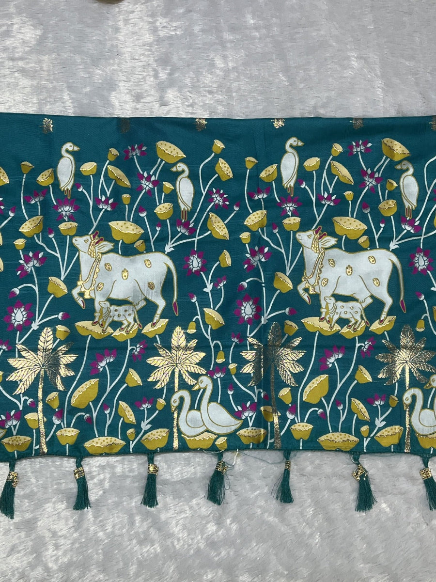 Designer Tana silk saree for women stylish silk wear
