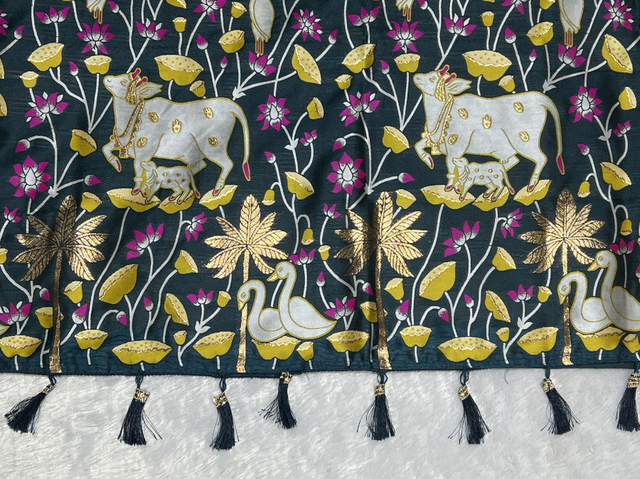 Party wear Tana silk saree for women elegant silk style