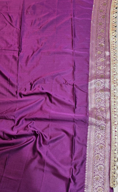 Premium Banarasi silk saree for women with rich zari work