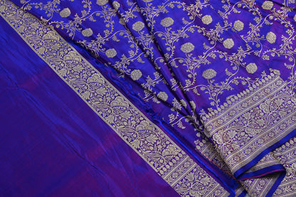Purple Banarasi Saree