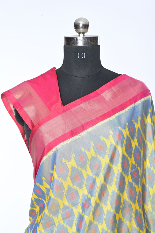 Silk pink pure soft silk saree for weddings and festive occasions