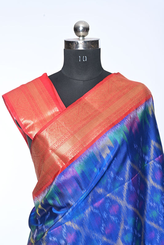 Silk red pure soft silk saree for weddings and festive occasions