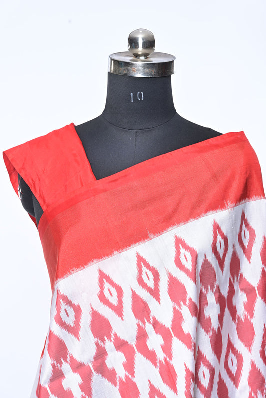  red patola saree for weddings and festive occasions