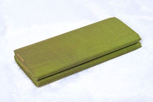 Mangalgiri pattu saree with copper zari & golden border