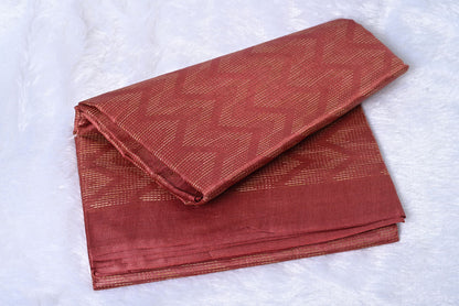 Pure Tussar Silk Maroon Saree for Festival