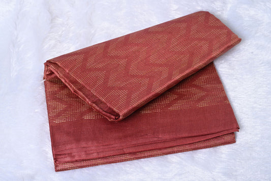 Pure Tussar Silk Maroon Saree for Festival