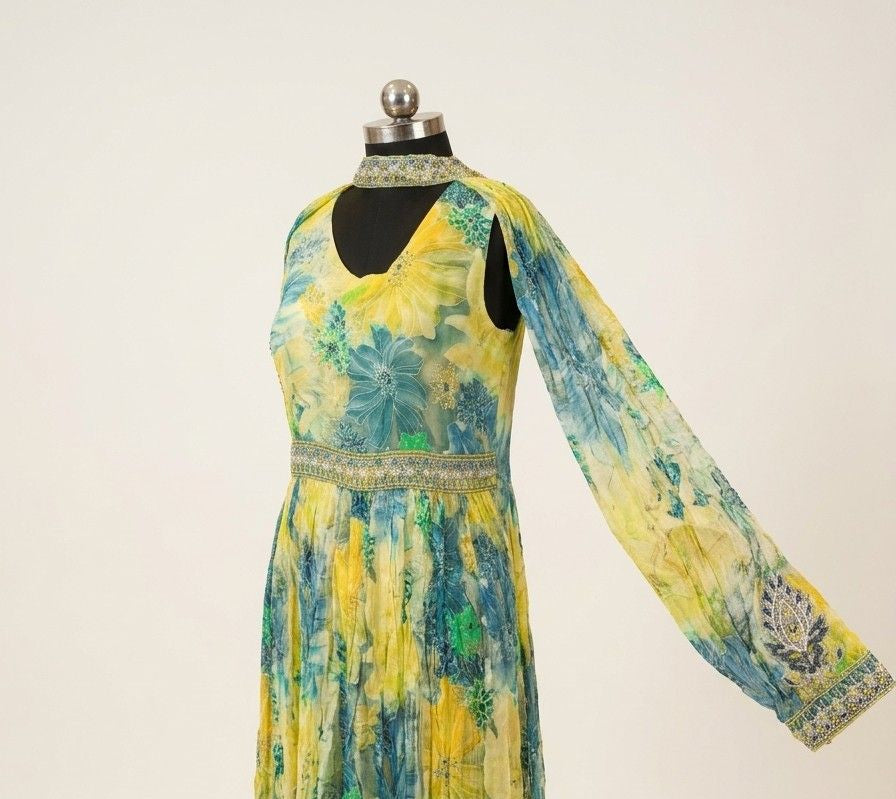Floral Georgette Anarkali for Summer Wear