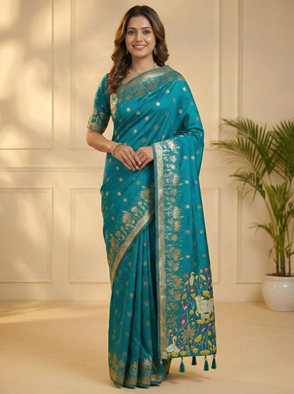 Soft Tana silk saree for women elegant traditional wear
