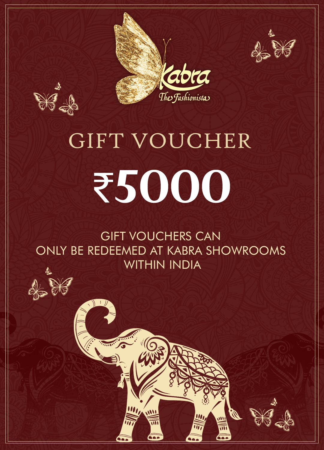 GIFT VOUCHER 5000INR